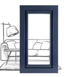 Finestra in pvc e alluminio Aluskin