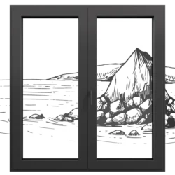 Finestra in alluminio Miru