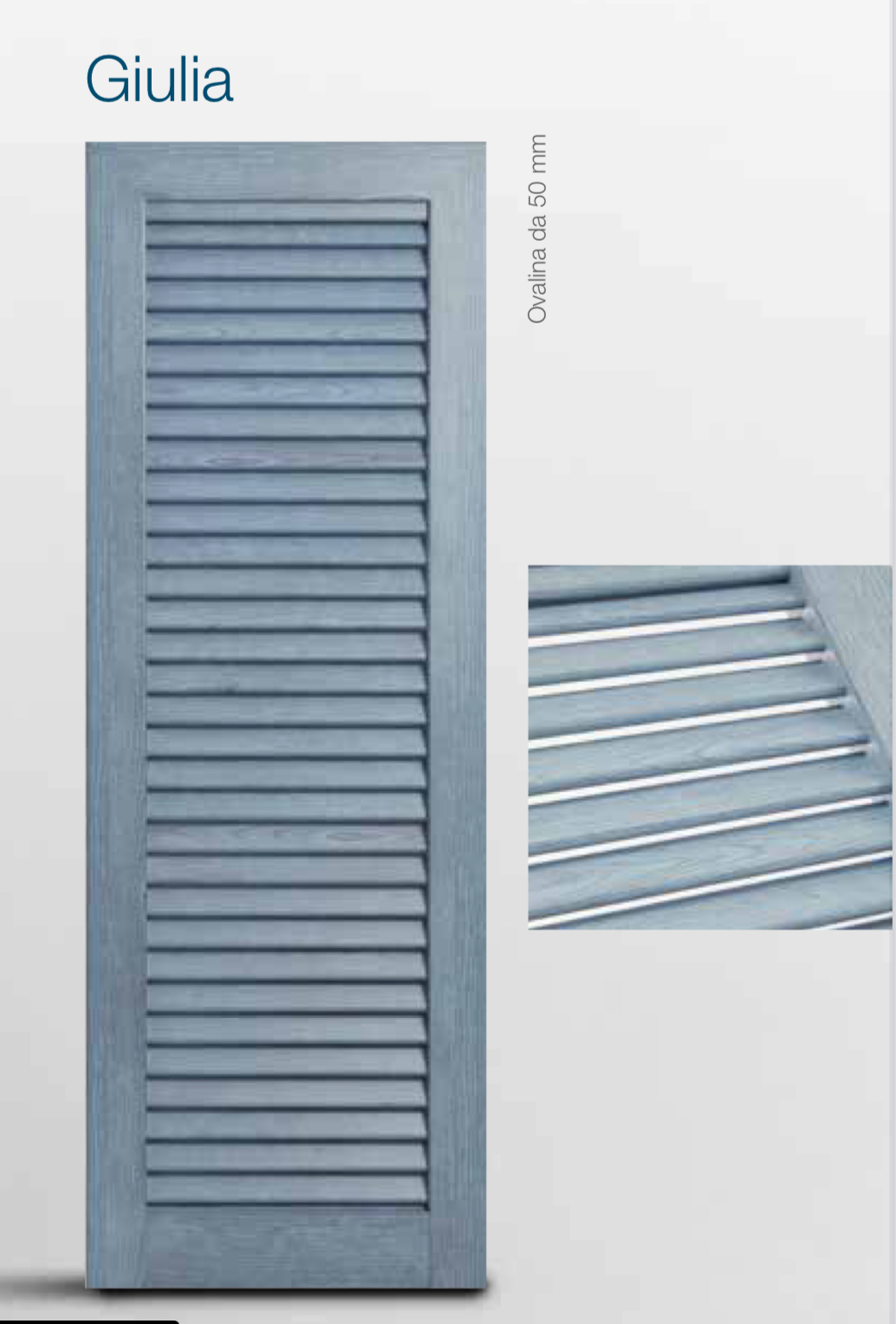 Persiana stecca fissa tonda Giulia